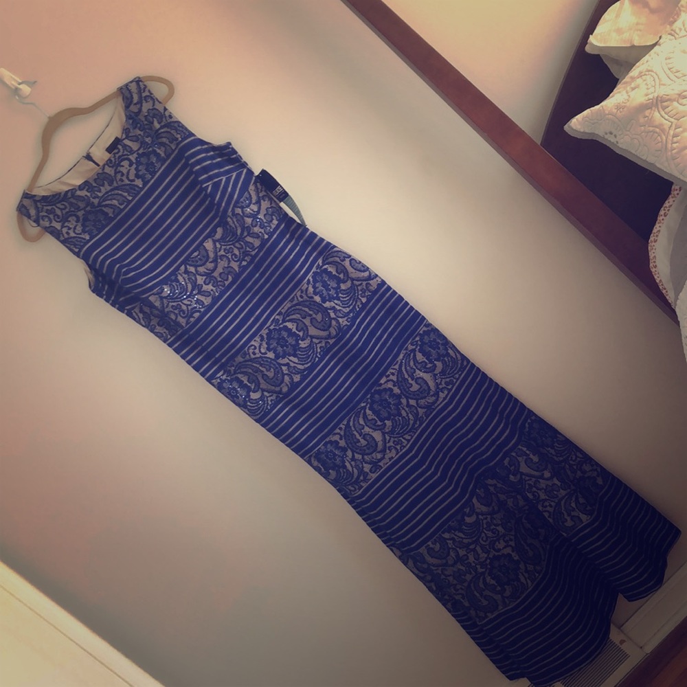 NWT Formal, Blue Sequined Gown